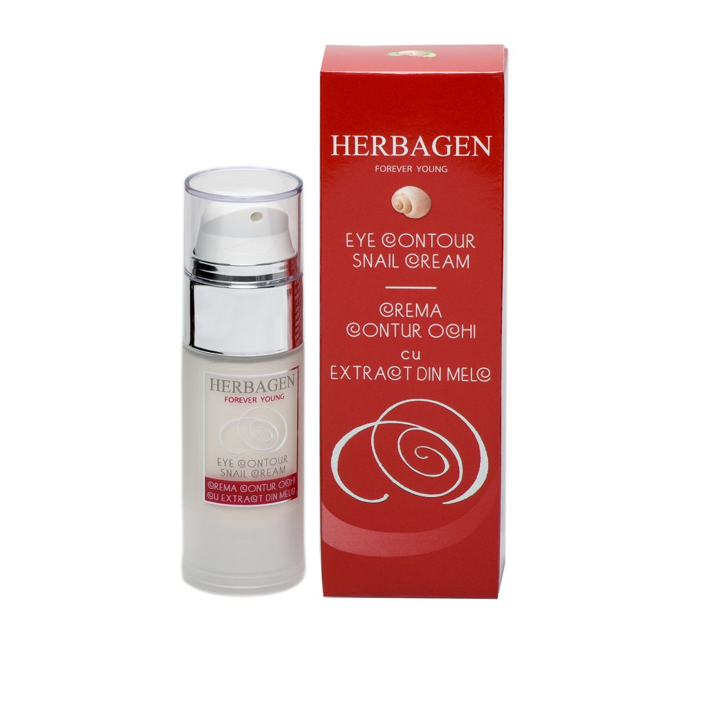 Cremă contur ochi cu extract de melc, Herbagen