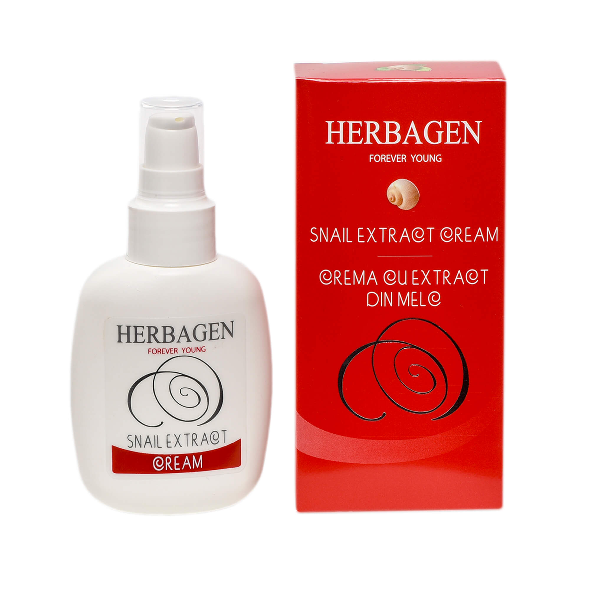 Crema cu extract din melc, g, Herbagen : Farmacia Tei online