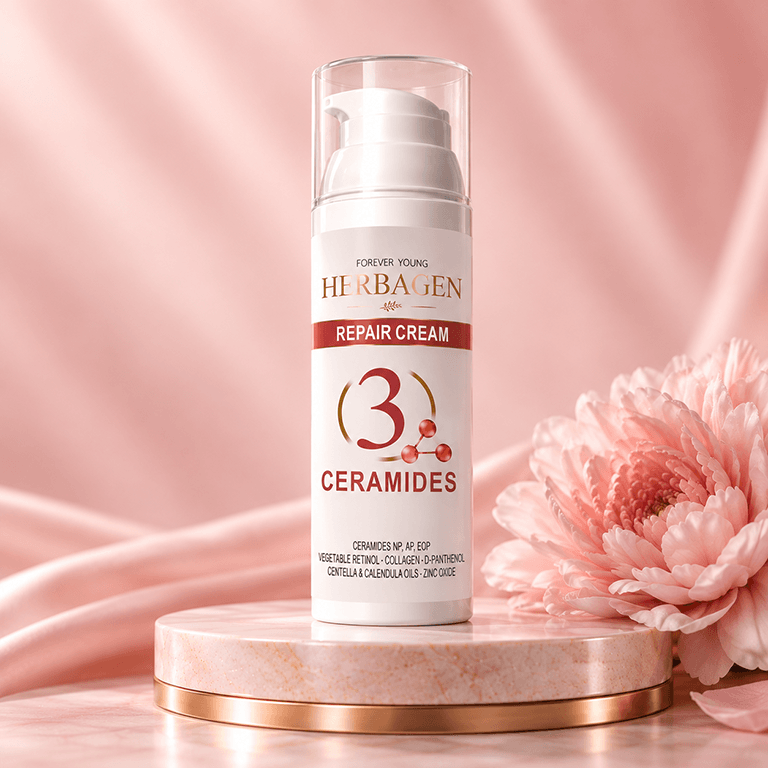 Repairing cream with 3 ceramides – HERBAGEN – 50ml - Image 2