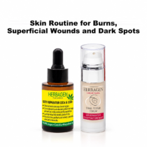 Skin Routine for Burns, Superficial Wounds and Dark Spots
